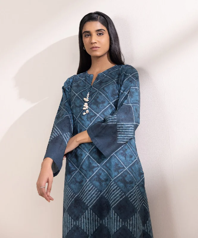 Printed Light Khaddar Shirt