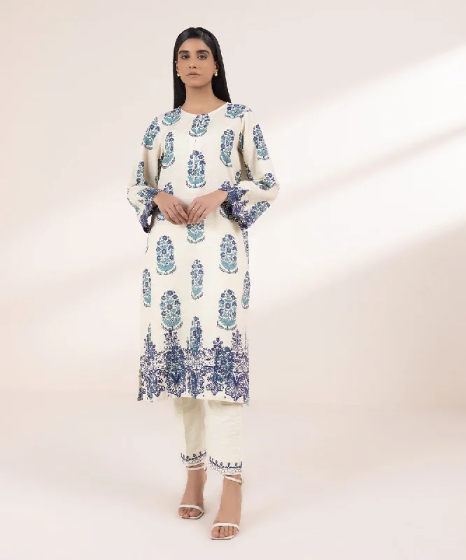 Embroidered Light Khaddar Shirt