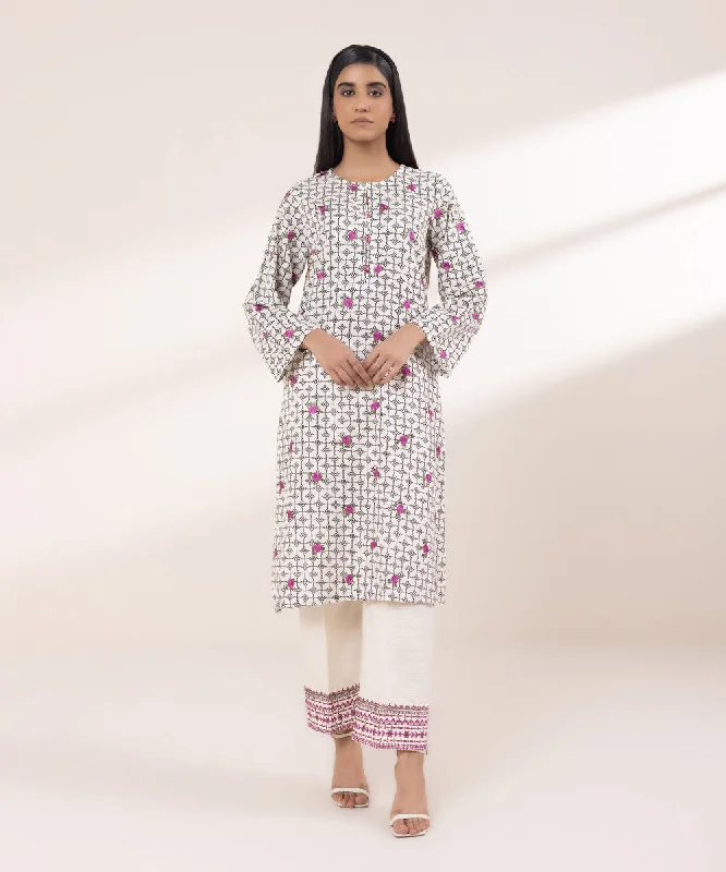 Embroidered Light Khaddar Shirt