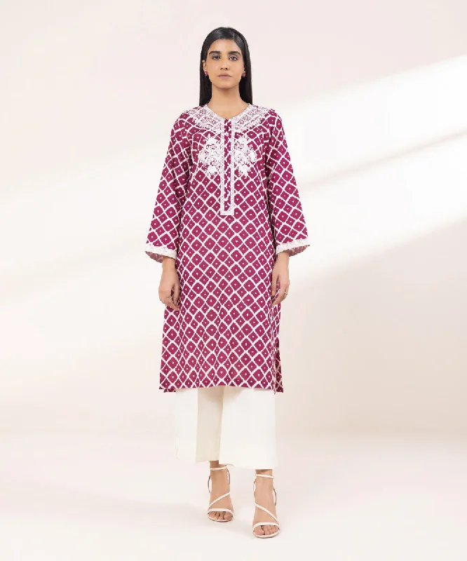 Embroidered Khaddar Shirt