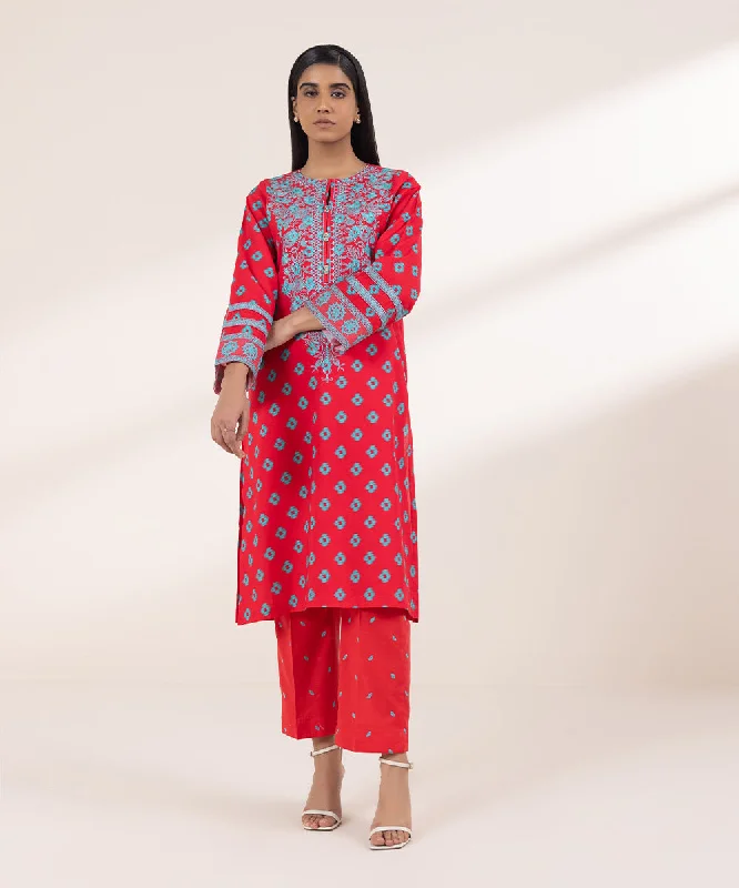 Embroidered Khaddar Shirt