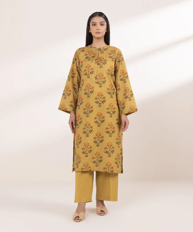 Printed Khaddar Shirt