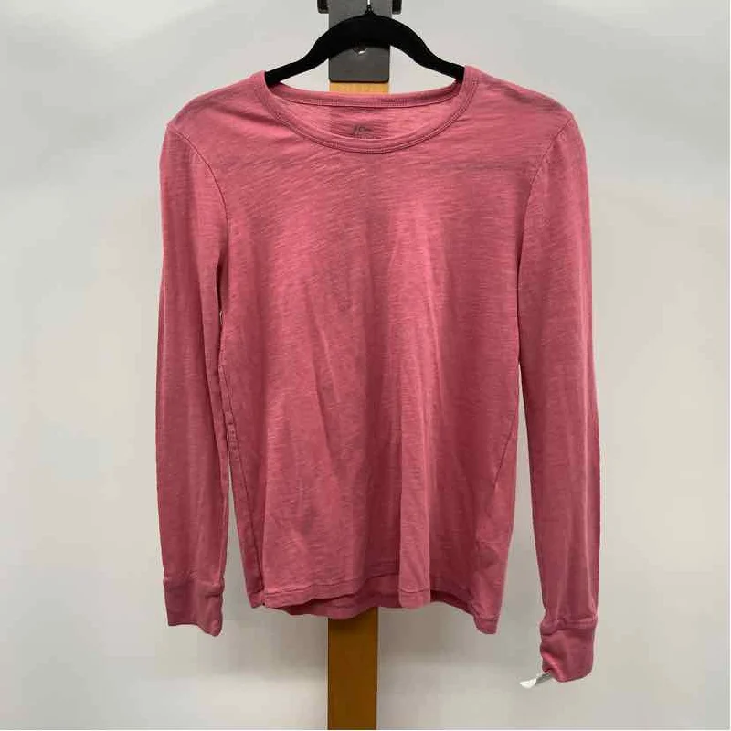 J Crew Women's Size S Pink Heathered Long Sleeve Shirt