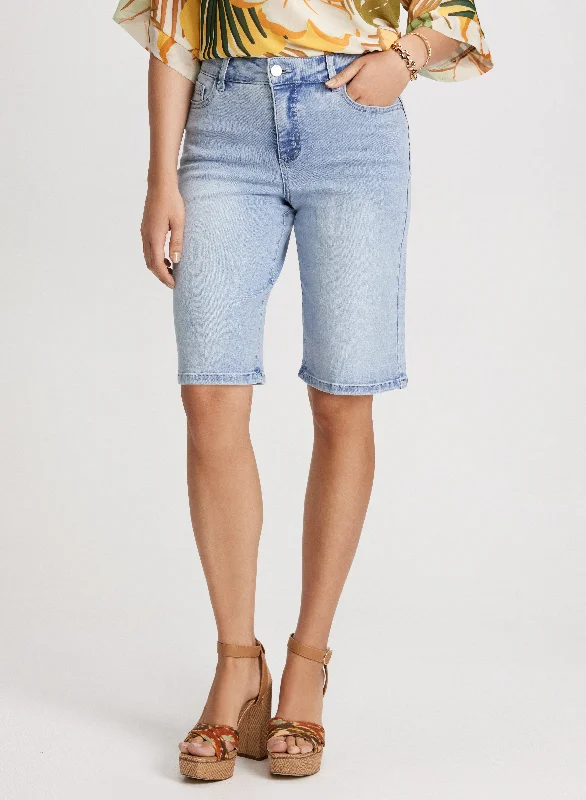 Denim Bermuda Shorts