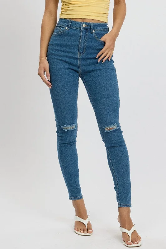 Denim Skinny Jean High Rise