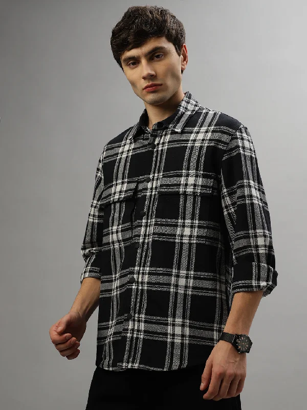 Antony Morato Blue Fashion Checked Regular Fit Shirt