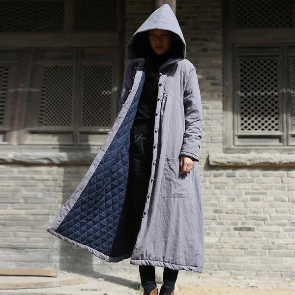 2020 Winter New Cotton Linen Loose Thick Warm Women Clothes Parkas