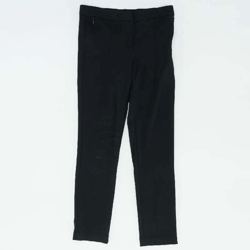 Black Solid Dress Pants