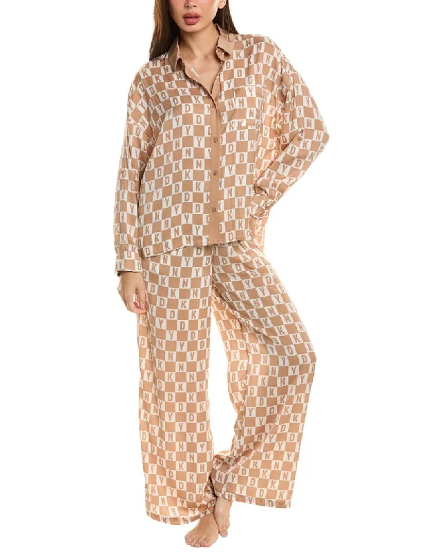 DKNY 2pc Oversized Top & Pant Set