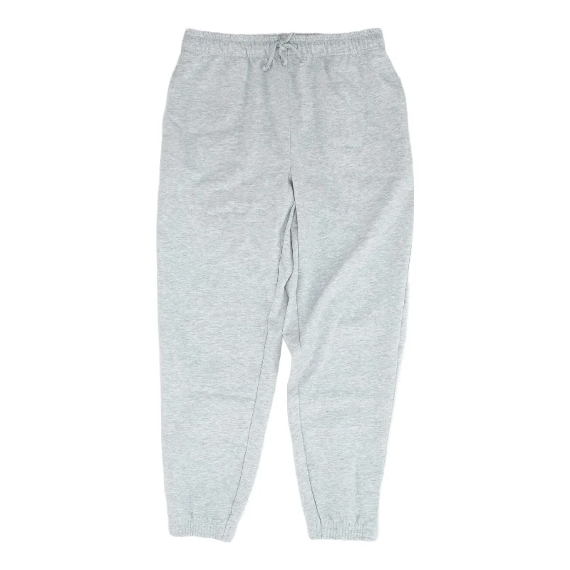 Gray Solid Joggers Pants