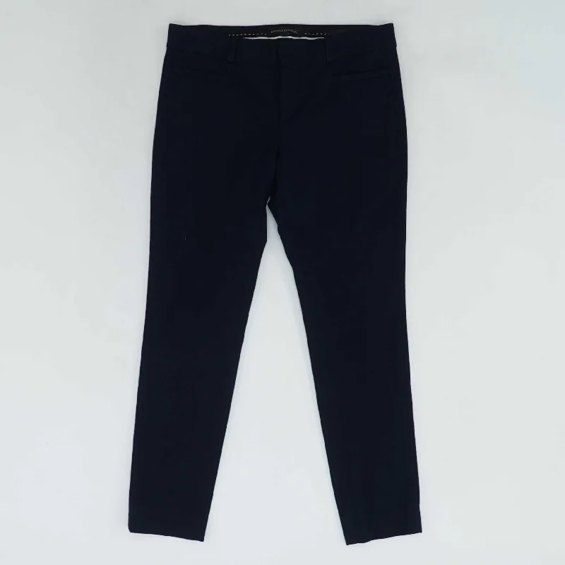 Navy Solid Dress Pants