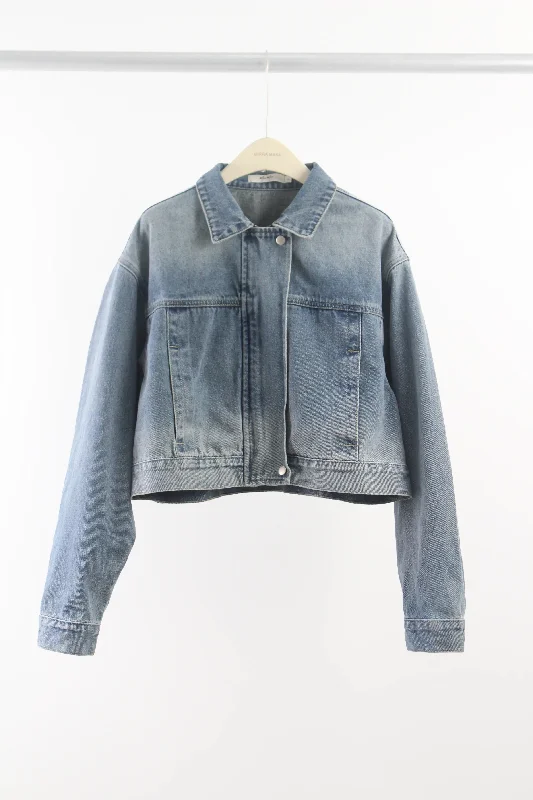 S0371 Cropped Denim Jacket