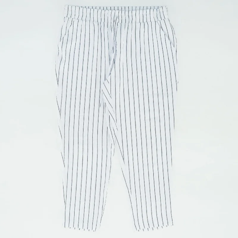 White Striped Khaki Pants