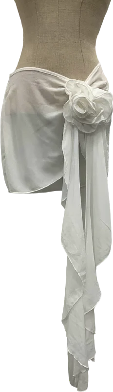 PrettyLittleThing White Sarong UK 6