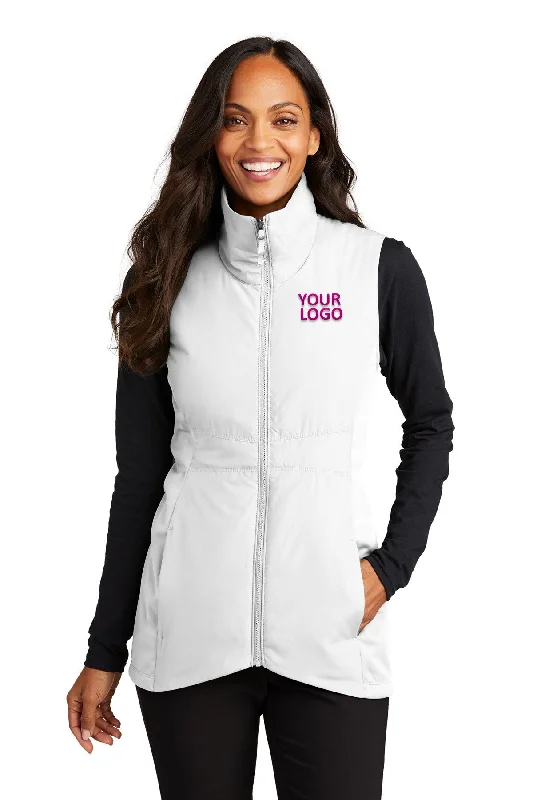 Port Authority Ladies Collective Customized Insulated Vests, White