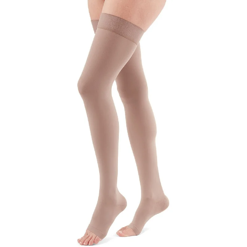 Duomed Advantage 30-40 mmHg Thigh High w/Beaded Top Band, Open Toe