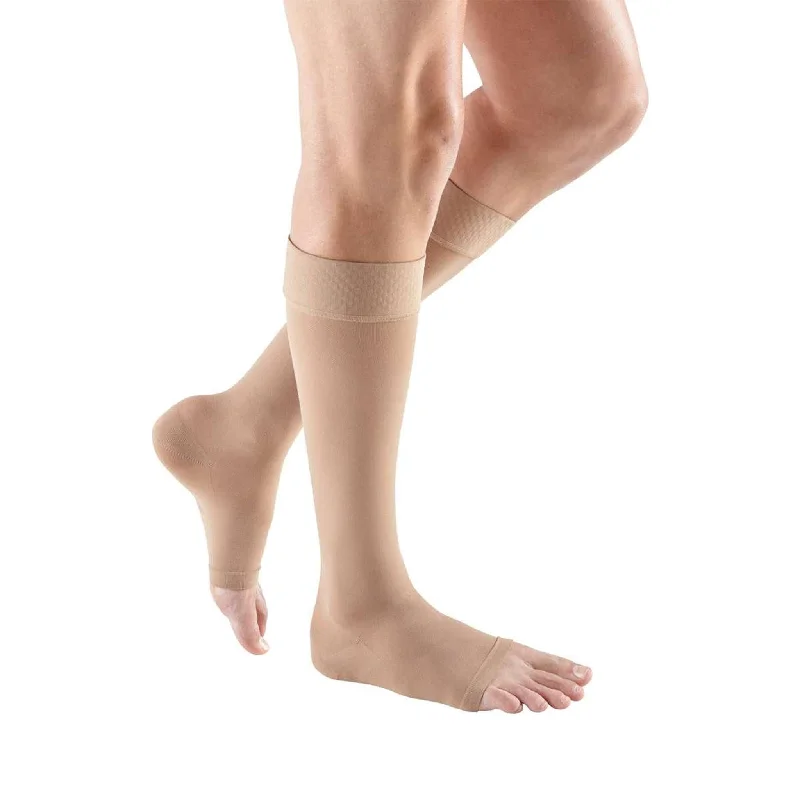 Mediven Plus 20-30 mmHg Calf High w/Silicone Top Band, Open Toe